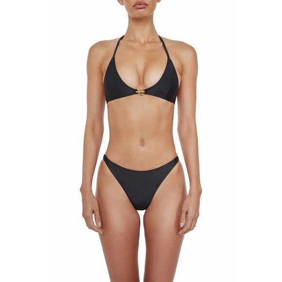 NWT BAMBA Swim Atlas Bikini Bottoms in Jet Black - Picture 4 of 6